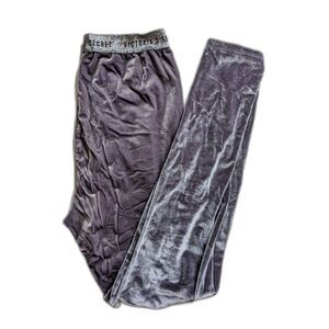 Victoria's Secret Crushed Velvet Logo Leggings Womens S Casual Lounge Pants